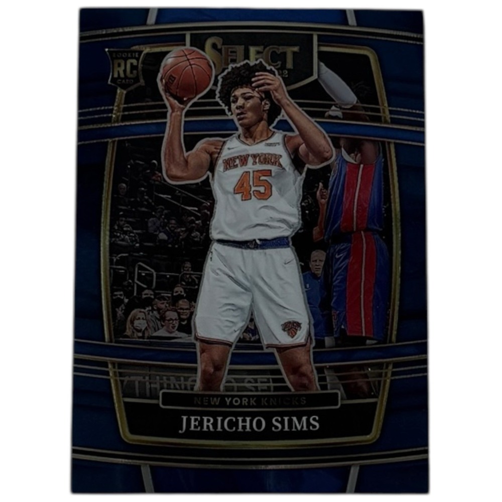 Jericho Sims 2021-22 Panini Select RETAIL BLUE Concourse Base RC #87  Knicks